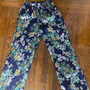 LuLu*s M floral silk pants